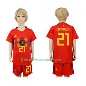 Fußballtrikots Belgien Carrasco 21 Kinder WM 2018 Heimtrikotsatz kaufen